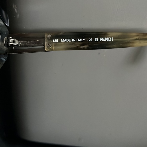 Fendi Gray Horn Sunglasses - Italy - Picture 9 of 12